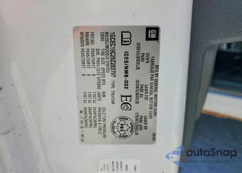 2008 Chevrolet Silverado C1500 z USA, uszkodzony, nr VIN 1GCEC19C28Z283797